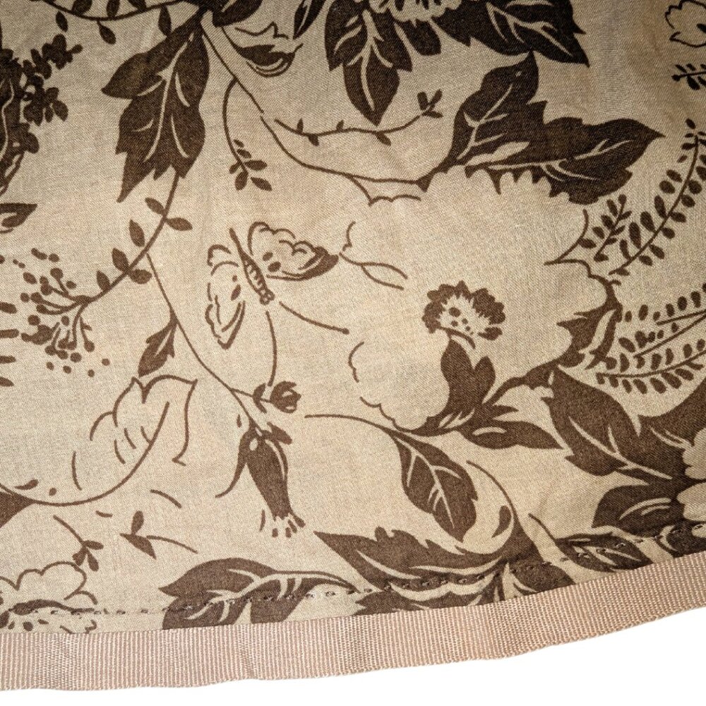 100% Cotton Neutral Floral Skirt - Picture 5 of 7